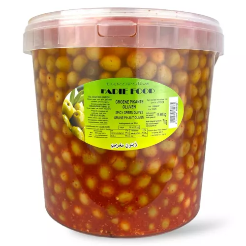 Fadie Food Spicy Green Pitted Olives 11.6kg